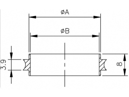 Центрирующее кольцо KF16 ( нержавеющая сталь )